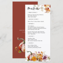 Botanical Pumpkins Fall in Love Wedding