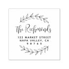 Botanical Return Address Custom Script Family Name