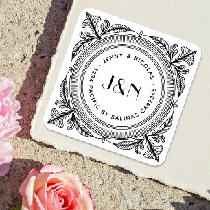 Botanical Return Address Labels - Custom