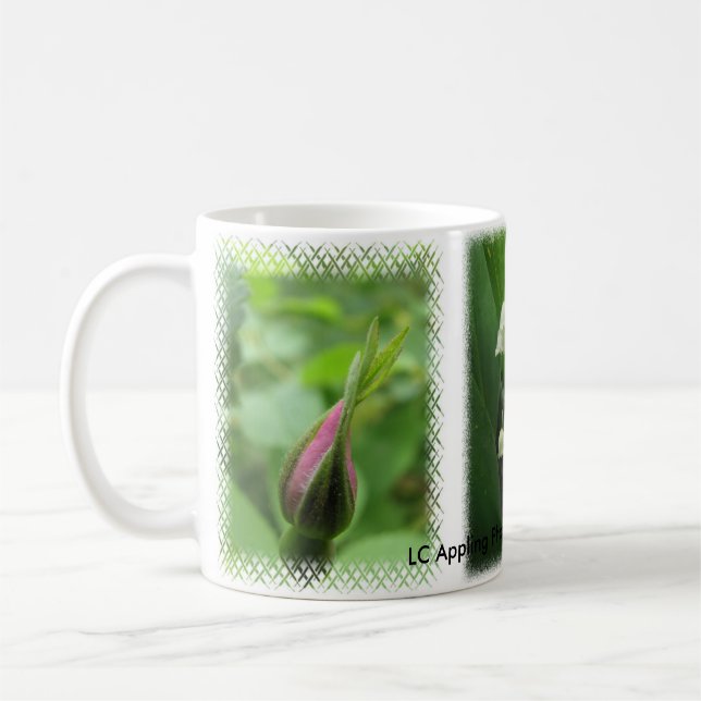 Botanical Rose & Lily of the Valley Mug (Left)