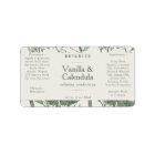 Botanical Sage Green Floral Ingredients Product