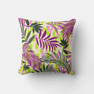 Botanical seamless pattern mixed with geometric sh cushion