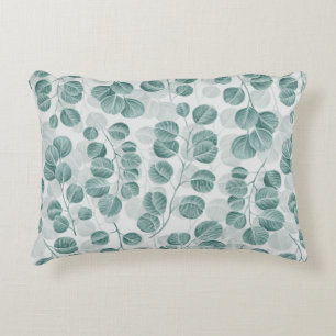 Botanical seamless pattern with vintage graphic si decorative cushion