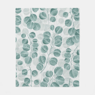 Botanical seamless pattern with vintage graphic si fleece blanket