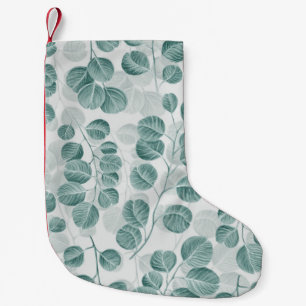 Botanical seamless pattern with vintage graphic si small christmas stocking