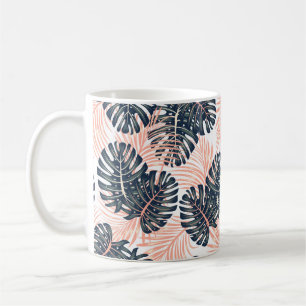 Botanical seamless tropical pattern with bright pl coffee mug
