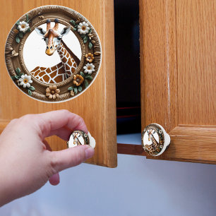 Botanical Serengeti  Ceramic Knob