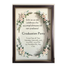 Botanical Shadow Box Graduation