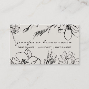 Botanical Signature Artist Business Card
