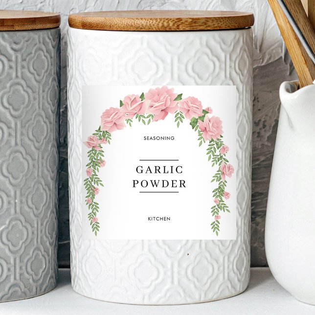 Botanical Simple Minimal Kitchen Pantry Jar Labels (Creator Uploaded)