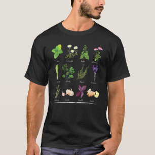 Botanical Spices Herbs Gardening Gardener Hobby T-Shirt