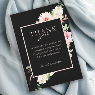 Botanical Spring Bridal Shower "Thank you!" Invitation