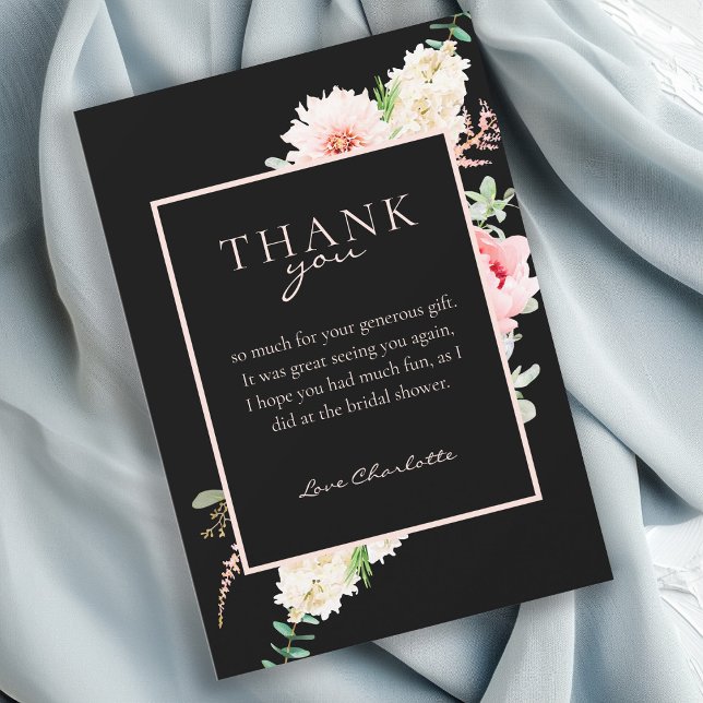Botanical Spring Bridal Shower "Thank you!" Invitation (Creator Uploaded)