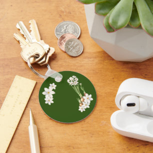 Botanical Spring Green Keychain