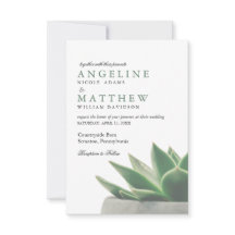 Botanical Succulent Garden | Wedding Invitation