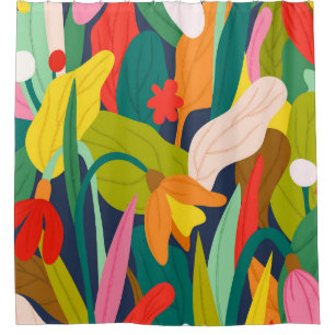 Botanical Symphony Shower Curtain