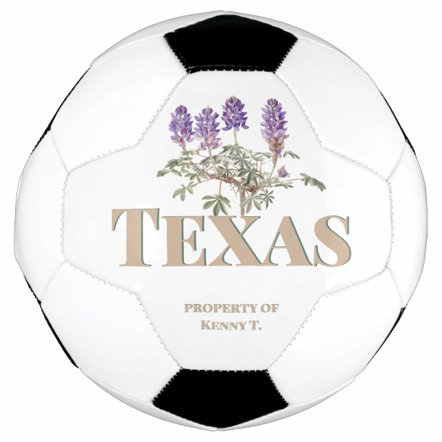 Botanical Texas Bluebonnet 2  Football (Front)