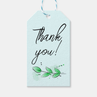 Botanical Thank You Gift Tag