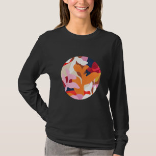 Botanical Theme Vivid Colours. Beautiful Abstract T-Shirt