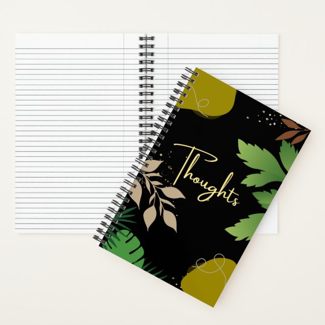 Botanical Thoughts Notebook | Leaf Journal (Inside)
