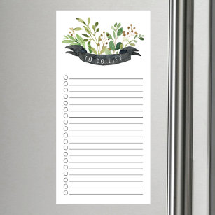 Botanical To Do List Magnetic Notepad