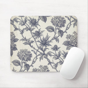 Botanical Toile Hydrangea & Sea Holly Mouse Mat