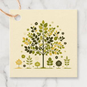 Botanical Tree To From Handmade with Love Favour Tags