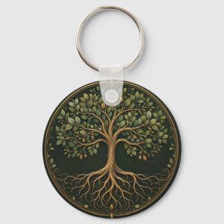 Botanical Tree, Tree of Life, Keychain