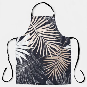 Botanical tropical leaf: vintage graphic apron