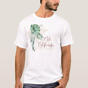 Botanical Tropical Mele Kalikimaka T-Shirt