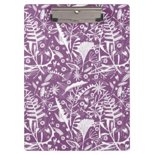 Botanical Tropical Purple Clipboard