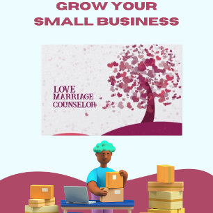 Botanical Valentine Love Counsellor Business Card