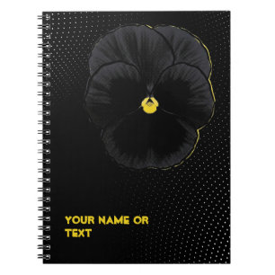 Botanical Velvet: The 'Sorbet Black Delight' Viola Notebook