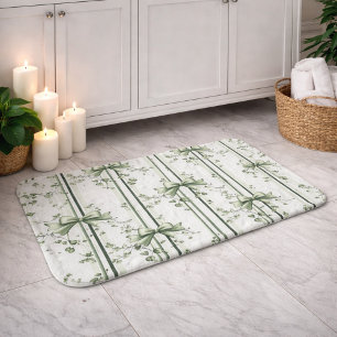Botanical Vine Design Bath Mat