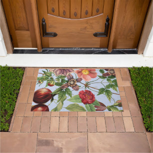 Botanical vintage design doormat