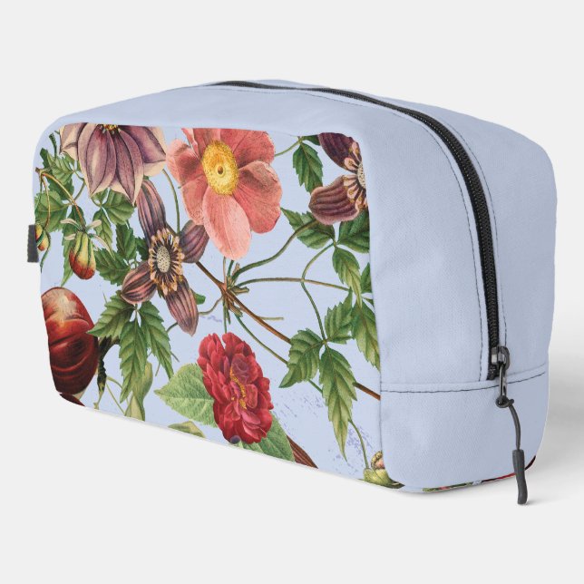 Botanical vintage design dopp kit (Right Corner)