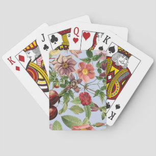 Botanical vintage design playing cards