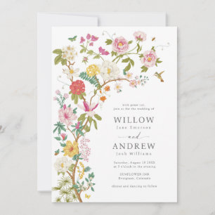 Botanical Vintage Wedding Invitation