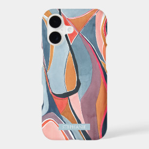 Botanical Watercolor Abstract Art Name Phone case