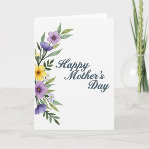 Botanical Watercolor Art Card