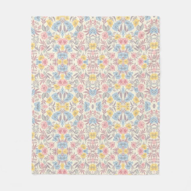 Botanical Watercolor Blankets - Exotic Flowers (Front)