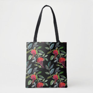 Botanical watercolor drawing dogrose pattern. Brig Tote Bag