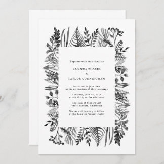 Botanical Watercolor Invitation