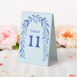 Botanical Watercolor Jewish Event Bar Bat Mitzvah<br><div class="desc">Perfect table number sign for a bat mitzvah, bar mitzvah or other Jewish celebration! Hand drawn delicate leaf trame art for you! FULLY CUSTOMIZABLE! Click on “Personalise” above to edit the text. Click "edit using design tool" to adjust the fonts, colours and placements and to add text to the back...</div>