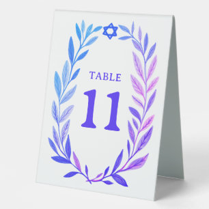 Botanical Watercolor Jewish Event Bar Bat Mitzvah
