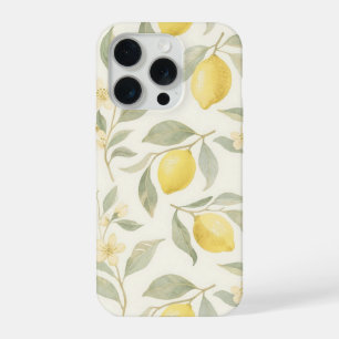 Botanical Watercolor of Citrus Flowers iPhone 15 Pro Case