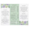 Botanical Watercolor Succulent Trifold Brochure