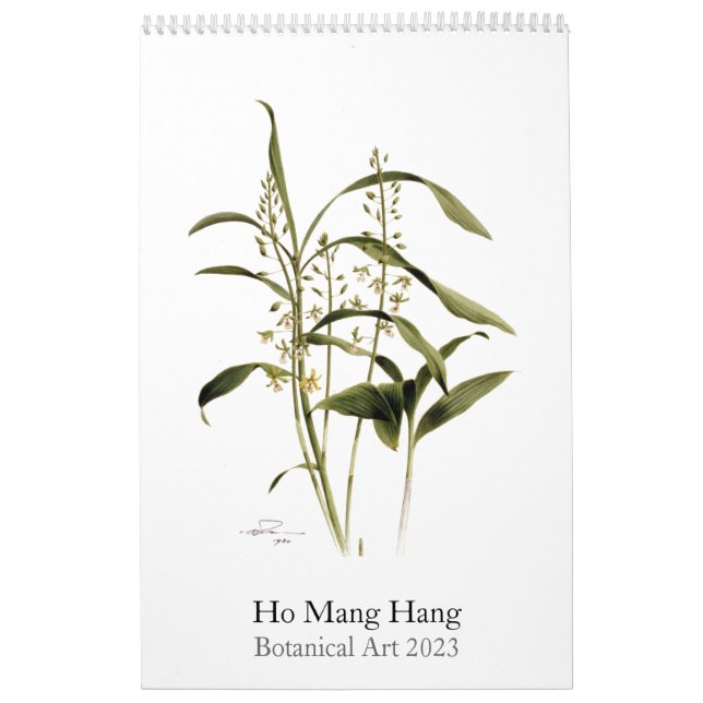 Botanical watercolors calendar Mang Hang Ho, 2023 (Cover)
