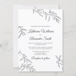 Botanical Wedding Invitation