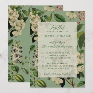 BOTANICAL WEDDING INVITES - SAGE